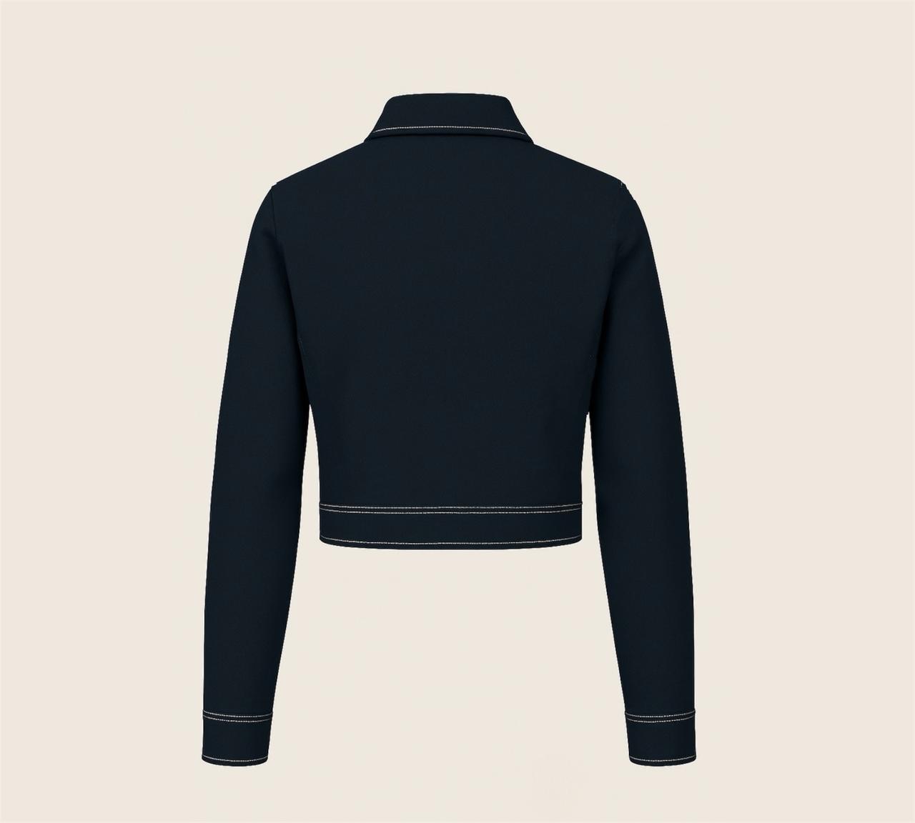 Double stitched short jacket