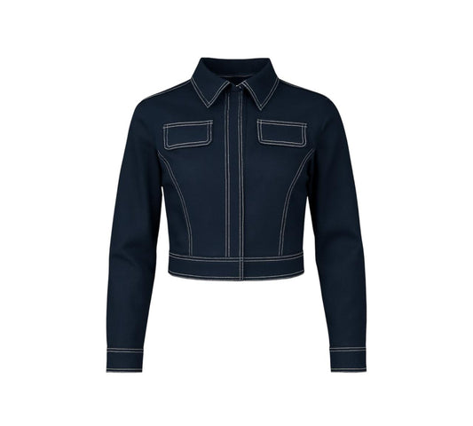 Double stitched short jacket